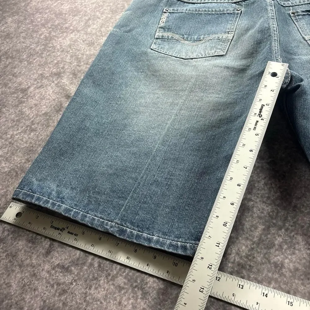 Parish Nation 2006 Men’s 42 Blue Denim Jorts Y2K Baggy Jean Shorts